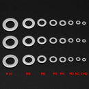 360pcs/box 8 Sizes Stainless Steel Flat Machine Washer Gaskets Assortment