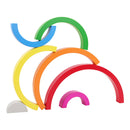 Handmade Wooden Rainbow Stacking Stacker Toddler Montessori Toys