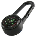 Double-sided Carabiner Compass Outdoor Survival Hook Compasses Thermometer