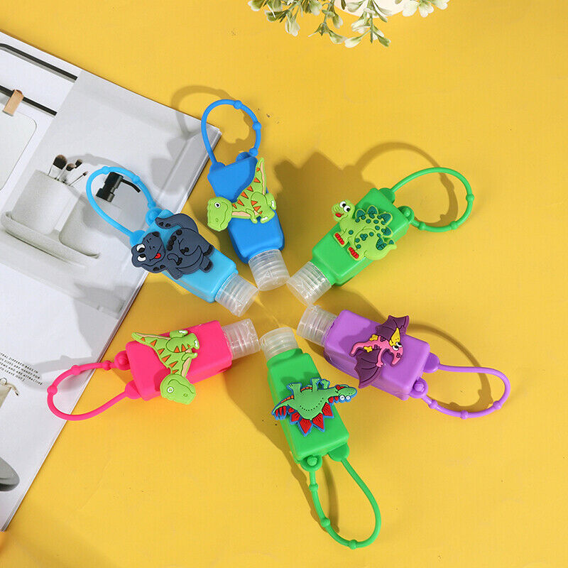 1pcs Dinosaur Silicon Carrying Holder Case for Mini 1oz Hand Sanitation BotS Ew