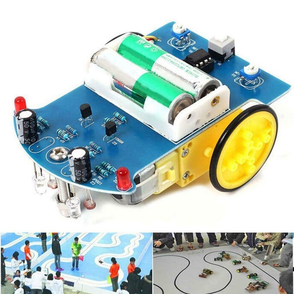 D2-1 Intelligent Tracking Line Smart Car Kit TT Motor Electronic DIY Kit A#S