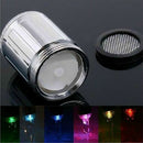 Seven Color Change LED Light Water Tap Faucet Head Shower for Kitchen Bathroom ~