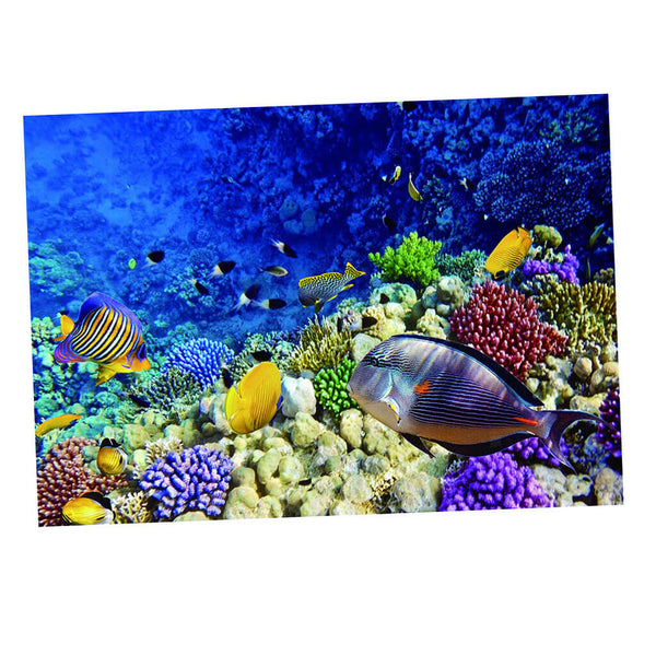 Aquarium Background Poster Fish Tank Wallpaper Decor Sea World  61x41cm