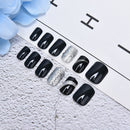 24pcs Bride Nail Art Finger Full Cover Artificial Nail Ti%!