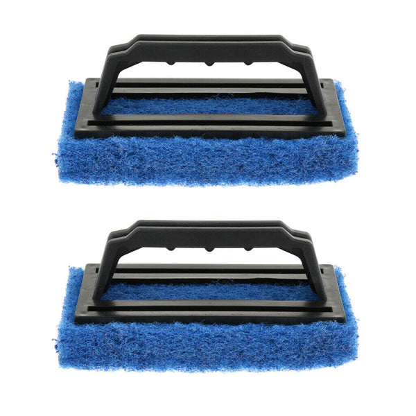 2Pcs Sponge Bottom Glass Tile Magic Cleaner Bathtub Handle Brush Home Cleaning