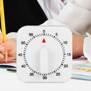 Kitchen Timer Small Square Cooking Mechanical Alarm 60 Minutes Reminder Tool #