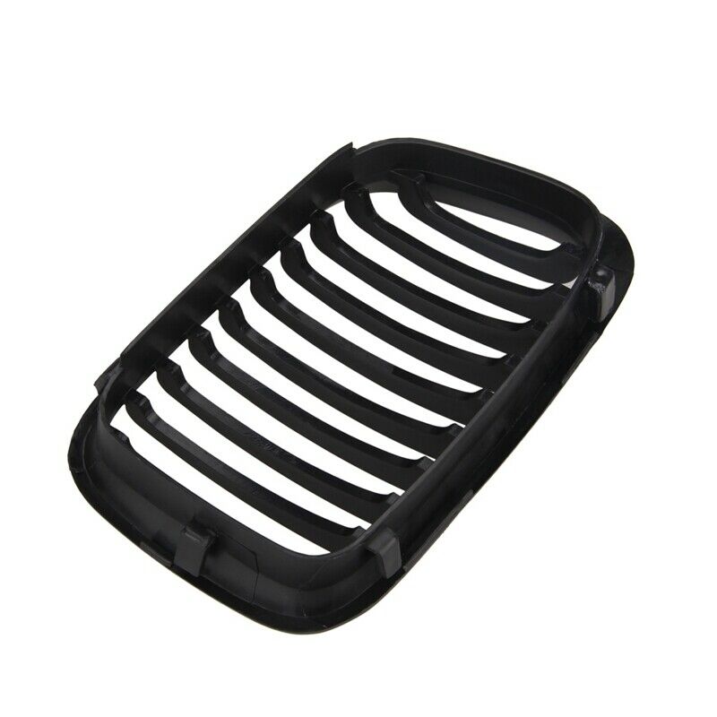 1 Pair Abs Front Replacement Matte Black Kidney Grille Grill For Bmw E46 3  P5H2