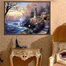 DIY Castle Pattern Diamond Painting Full Round Drill Embroidery Drawing Kit