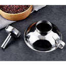 Wide & Narrow Mouth Stainless Steel Metal Funnel Kit For Spice Easy To Store
