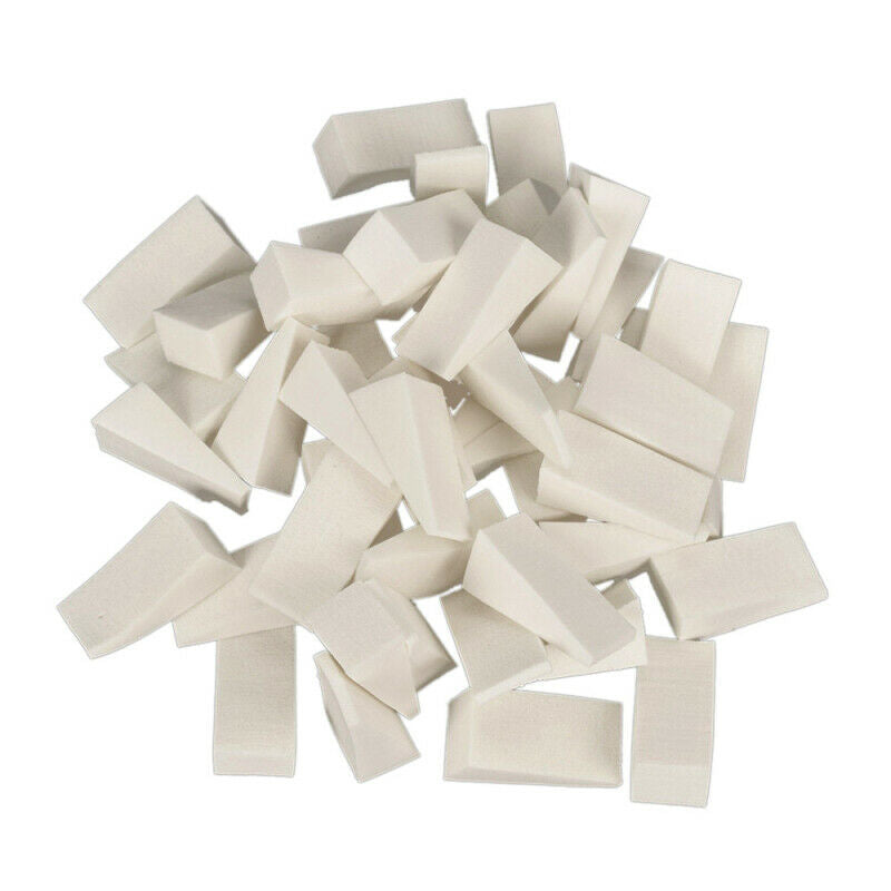 50pcs Nail Art Sponge Stamp Stamping Polish Template Transfer DIY Manicure Tools