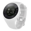 Silicone Wrist Band Strap Holder with Clasp for Polar M200 Sport Watch White