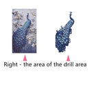 5D DIY Animal Peacock Embroidery Diamond Painting Rhinestones Cross Stitch