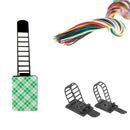 25Pcs Adjustable Black Adhesive Cable Straps Cord Wires Tie Clamps Mount_Clip