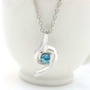 Crystal Pendants Necklace Diamond Women Charm Clavicle Chain Jewelry (B) A