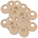 50pcs Wood Pendants DIY Wooden Teether Unpainted Necklace Earrings Toys 40mm