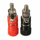 10 PCS Banana socket Binding Post Nut Banana plug jack connector Red + Black- OZ