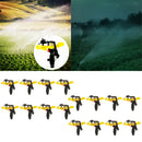 16 Pieces Heavy Duty Plastic Impact Head Sprinkler, 25-360 Degree Rotating Range