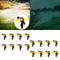 16 Pieces Heavy Duty Plastic Impact Head Sprinkler, 25-360 Degree Rotating Range