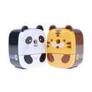 Panda&Tiger Cartoon Hand Manual Rotating Pencil Sharpener for Office School Kids