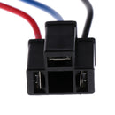 H4 Headlight Light Extension 3 Wire Harness Lamp Female Socket Adapter