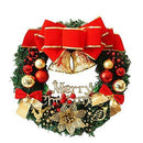 30cm Christmas Large Wreath Door Wall Hanging Ornaments Red Bowknot Jingle  R1M9