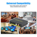 1080P HDMI to HDMI Optical + SPDIF + RCA L/R Extractor Converter Audio Splitt 3C