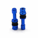 4pcs TR48E Bolt-in Auto Car Tubeless Wheel Tire Valve Stems Dust Caps Blue ME