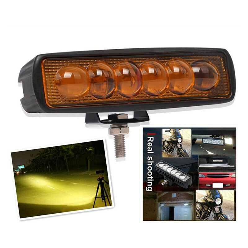 New 6 inch Led Light Bar 18W 12V/24V Led Work Light Bar Spotlight Flood Lam
