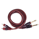 1.5M Cable, Dual RCA Male to Dual 6.35mm 1/4 inch Male Mixer Audio CableB Gw
