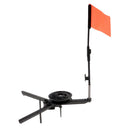 Foldable Ice Fishing Rod with Flag Round Tip-Up Ice Fishing Orange Flag Fishing