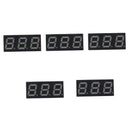 5 Pcs Common Anode 11 Pin 3 Bit 7 Segment 0.28" Red LED Display Digital Tub D2H6