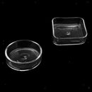 2 Pieces Shrimp Feed Plate Kitchen Accessories Comfortable Glass Material