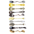 10pcs Retro Shape Handle Coffee Spoon Tea Dessert Soup Condiment Scoop