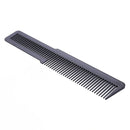 Hairdressing Carbon Anti-static Comb Wide Tooth Hair Clipper Comb (Black) A