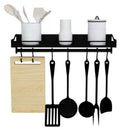Kitchen Rack Space Aluminum Drain with Hook Seasoning Bottle Storage Shelf