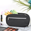 Simple Black Oxford Stationery Pouch Large Capacity Cosmetic Zippers Bag A
