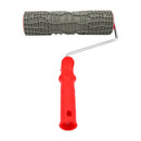 Rubber Paint Roller Brush Plastic Handle DIY Decorative Stone Pattern Home Wall