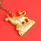 2021 Chinese Ox Year Lucky Pendant Creative Fortune Keychain Propitious Gift_kz
