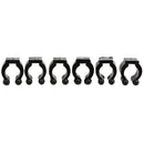 6x Durable Black Plastic Cue Clips Round Replacement Cue Clips For Cue Rack