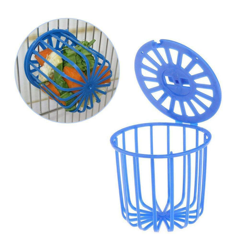 Bird Cage Parrot Fruit Feeder Vegetables Suspension Basket Container Pet Toys -