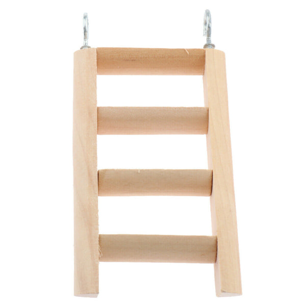 Natural Wooden Mouse Hamster Ladder Crawling Bridge Pet Bird Toys