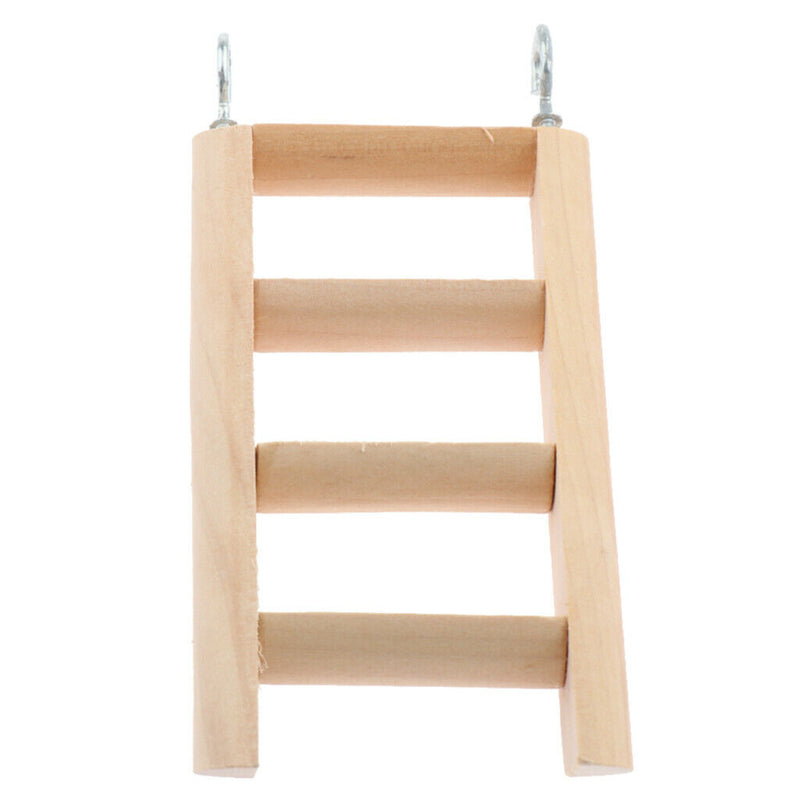 Natural Wooden Mouse Hamster Ladder Crawling Bridge Pet Bird Toys