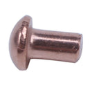 200 Pcs 5/64 x 1/8 inch Round Head Copper Solid Rivets Fasteners