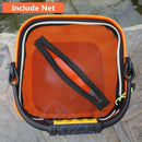 20 CM EVA Water Bucket with Rope Collapsible Bucket for Camping/Fishing Ã¯Â¼Ë†Or L9Z3