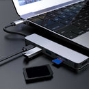 Aluminum Alloy 6 in 1 Type-C HUB 2 5Gbps USB3.0 4K HDMI 87W PD SD TF Reader