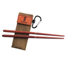 Camping Foldable Chopsticks Cutlery Chopsticks With Carrying Bag