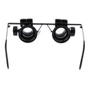 Glasses Type with LED Magnifying Glass 20X Magnifier Repair Microscope A