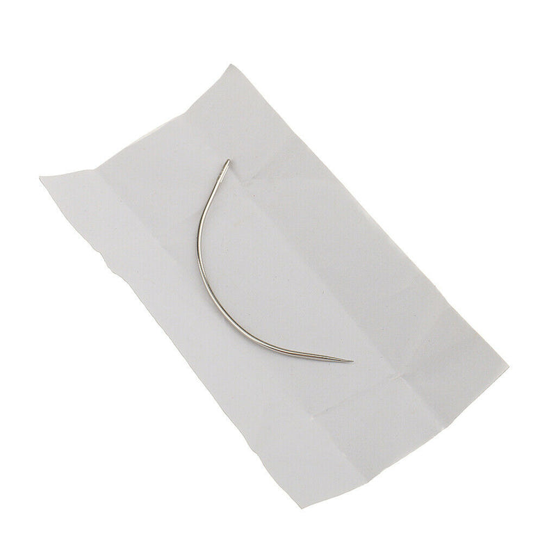 12pcs Hair Weft Extension Weaving  C Type Hooks Tool Threader