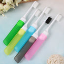 Portable folding outdoor travel camping toothbrush foldable toothbrush plast Bj