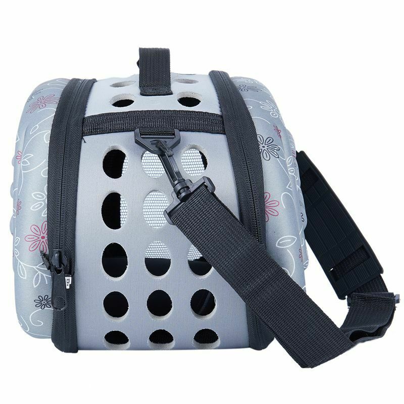 Pet Dog Cat Sided Carrier Foldable Travel Tote Shoulder Bag Portable Cage K V1J1